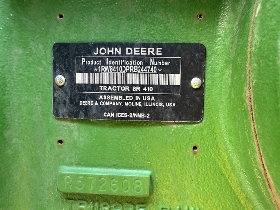 2024 John Deere 8R 410 Tractor
