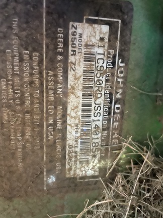 2025 John Deere Z950R Mower/Zero Turn