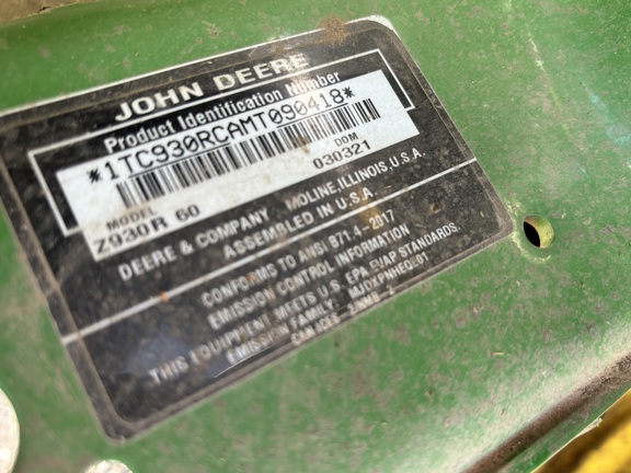 2021 John Deere Z930R Mower/Zero Turn