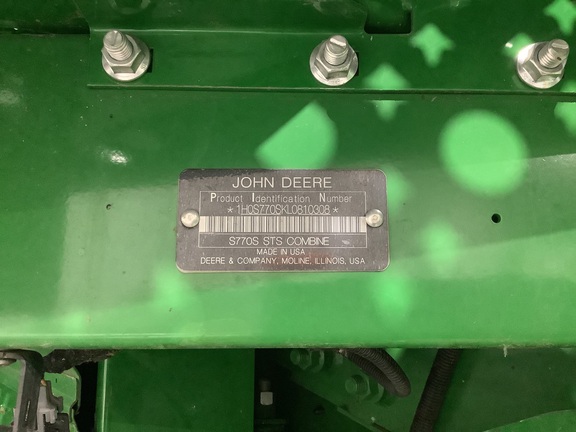 2020 John Deere S770 Combine