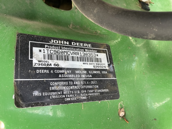 2024 John Deere Z960M Mower/Zero Turn