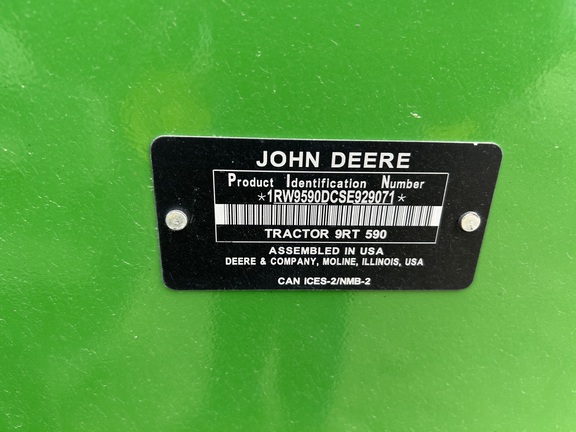 2025 John Deere 9RT 590 Tractor Rubber Track