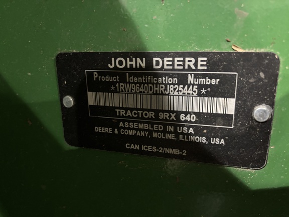 2024 John Deere 9RX 640 Tractor Rubber Track