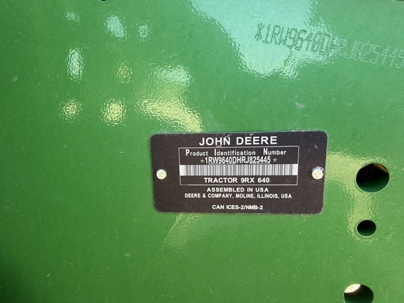 2024 John Deere 9RX 640 Tractor Rubber Track
