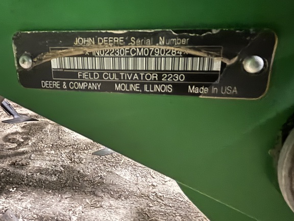 2021 John Deere 2230FH Field Cultivator