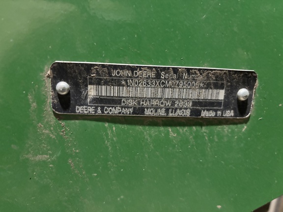 2021 John Deere 2633 Disk