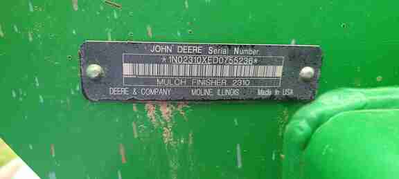 2014 John Deere 2310 Mulch Finisher