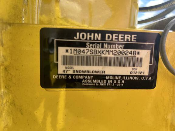 2021 John Deere 47'' Snowblower Misc