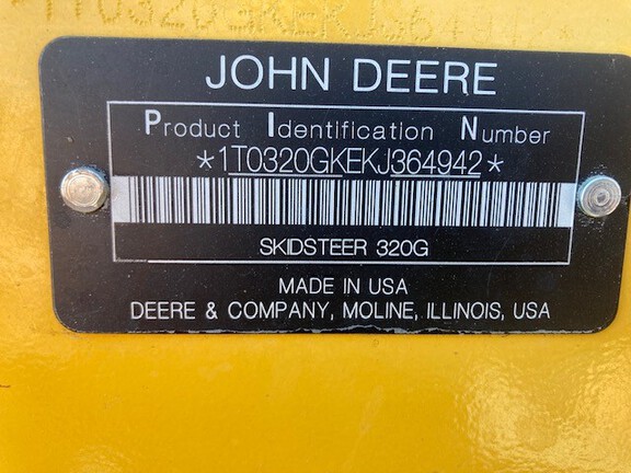 2019 John Deere 320G Skid Steer Loader