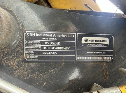 2021 New Holland C345 Compact Track Loader