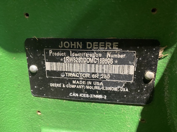 2021 John Deere 8R 280 Tractor