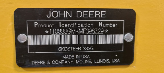 2021 John Deere 333G Compact Track Loader