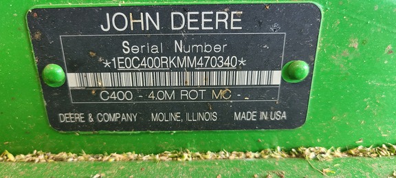 2021 John Deere C400 Mower Conditioner