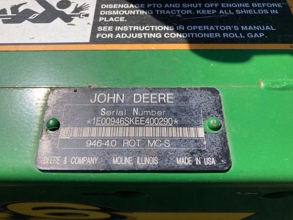 2014 John Deere 946 Mower Conditioner