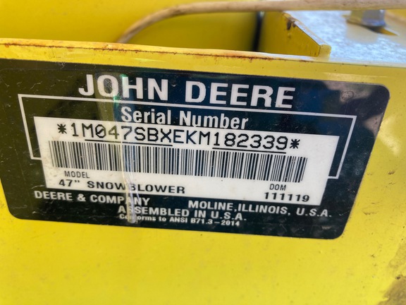 2020 John Deere 47" QUICK HITCH Snow Blower