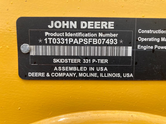 2025 John Deere 331 P Compact Track Loader
