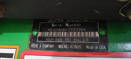 2007 John Deere 468 Baler/Round
