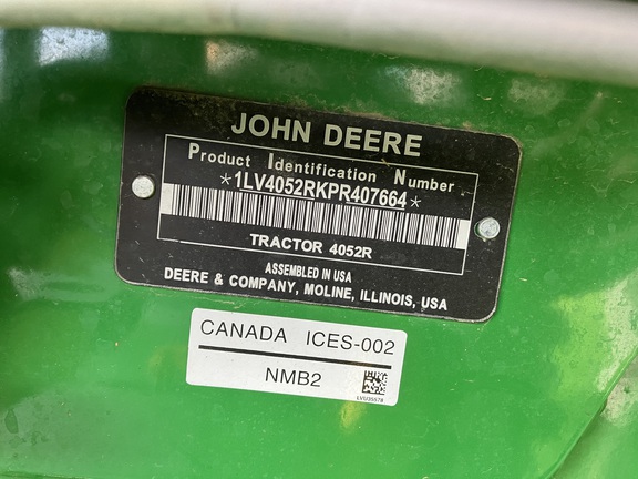 2023 John Deere 4052R Tractor Compact