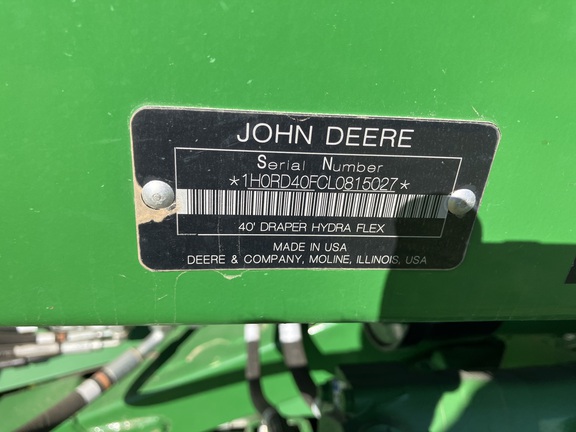 2021 John Deere RD40F Header Combine
