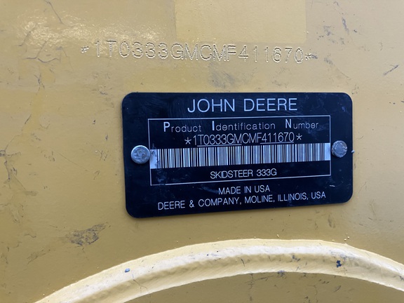 2022 John Deere 333G Compact Track Loader