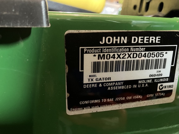 2009 John Deere TX ATV