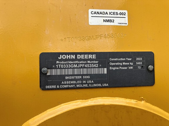 2023 John Deere 333G Compact Track Loader