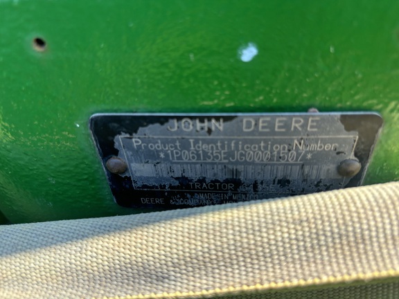 2016 John Deere 6135E Tractor