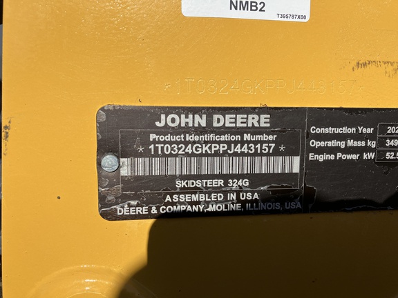 2023 John Deere 324G Skid Steer Loader