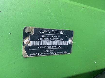 2021 John Deere C12F Header Corn Head