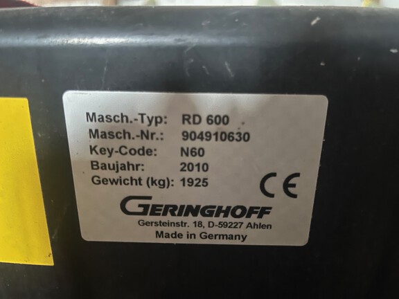 2010 Geringhoff RD630 Header Corn Head