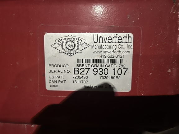 2011 Brent 782 Grain Cart