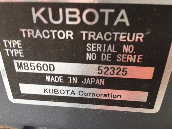 2014 Kubota M8560 Tractor