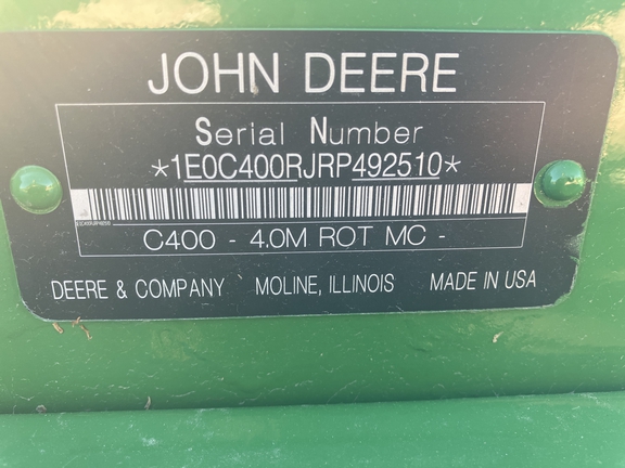 2024 John Deere C400 Mower Conditioner