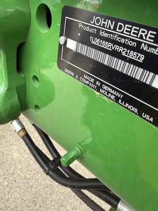 2024 John Deere 6R 165 Tractor