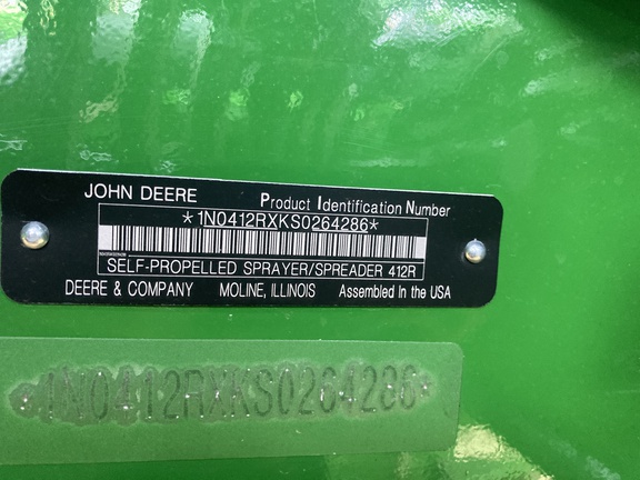 2026 John Deere 412R Sprayer/High Clearance
