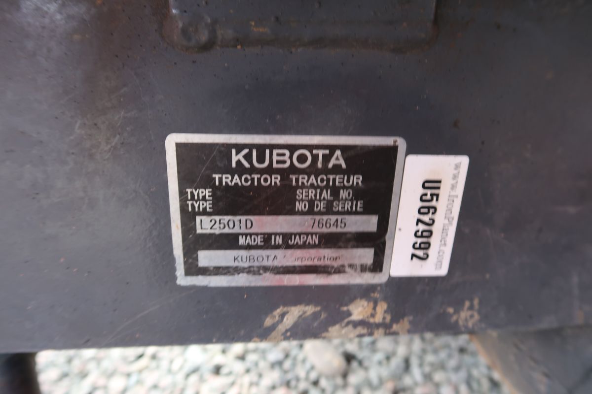 2018 Kubota L2501DT Tractor