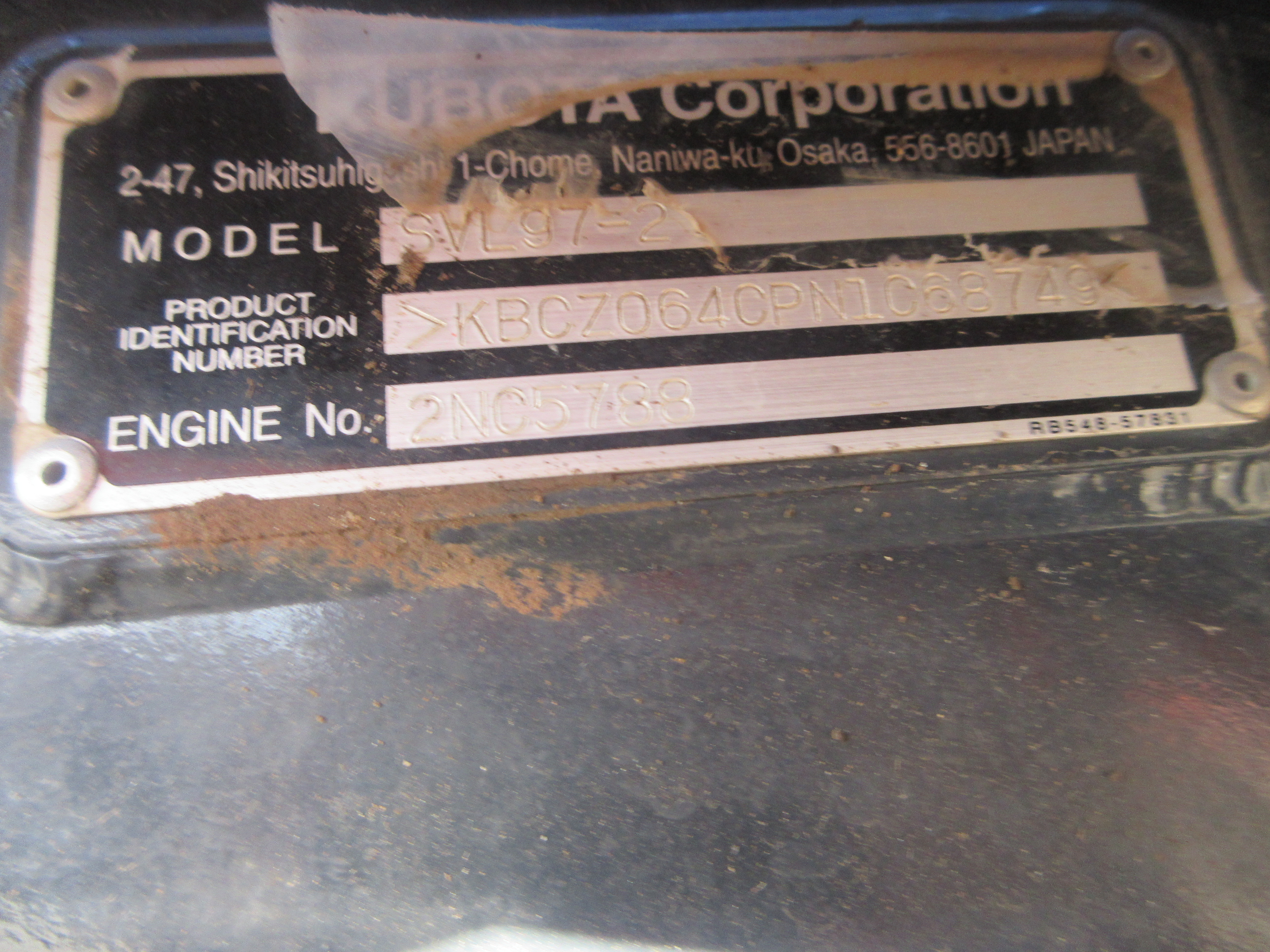 2022 Kubota SVL97-2HFC Skid Steer Loader