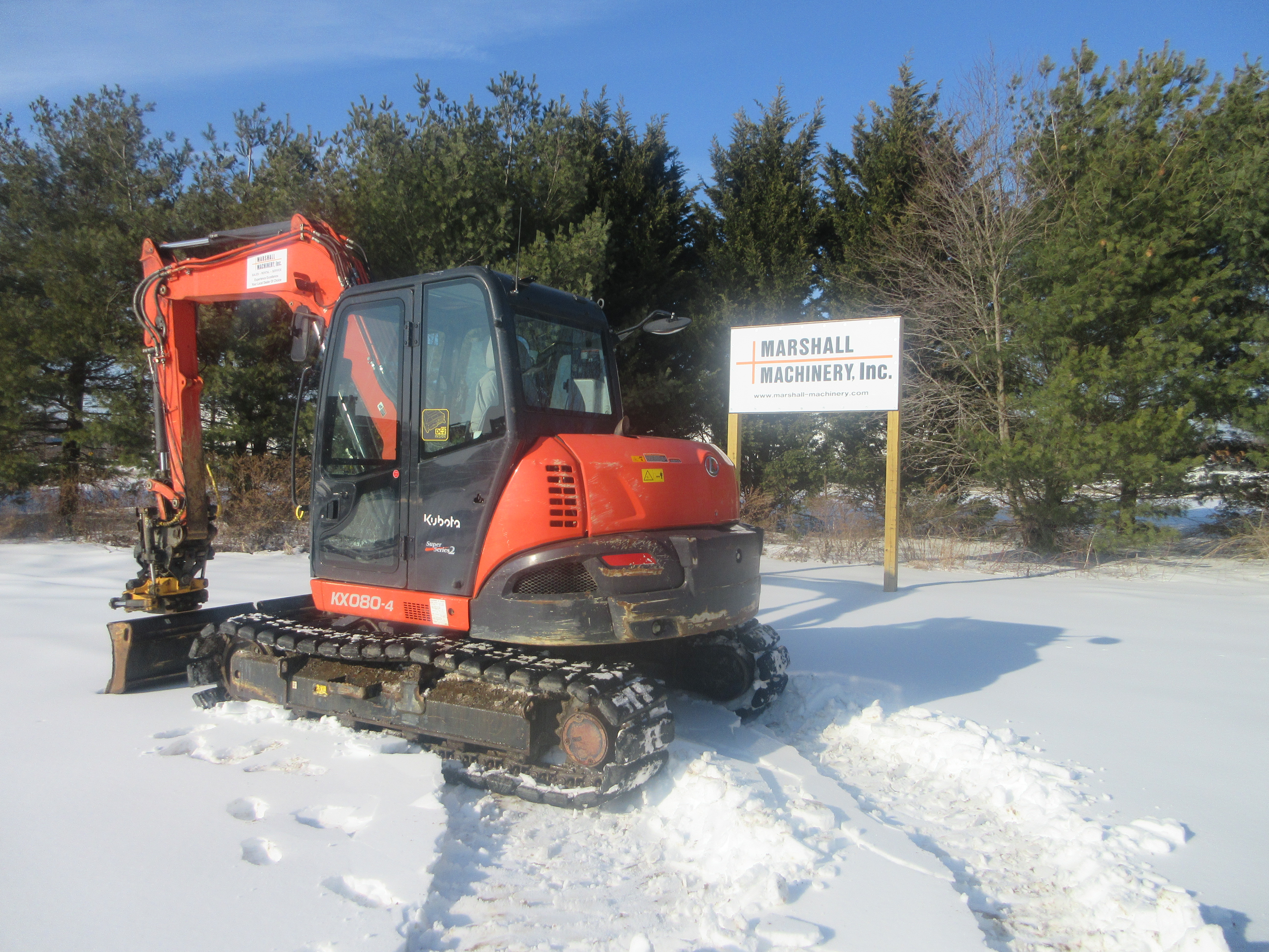 2021 Kubota KX080-4S2R3A Excavator