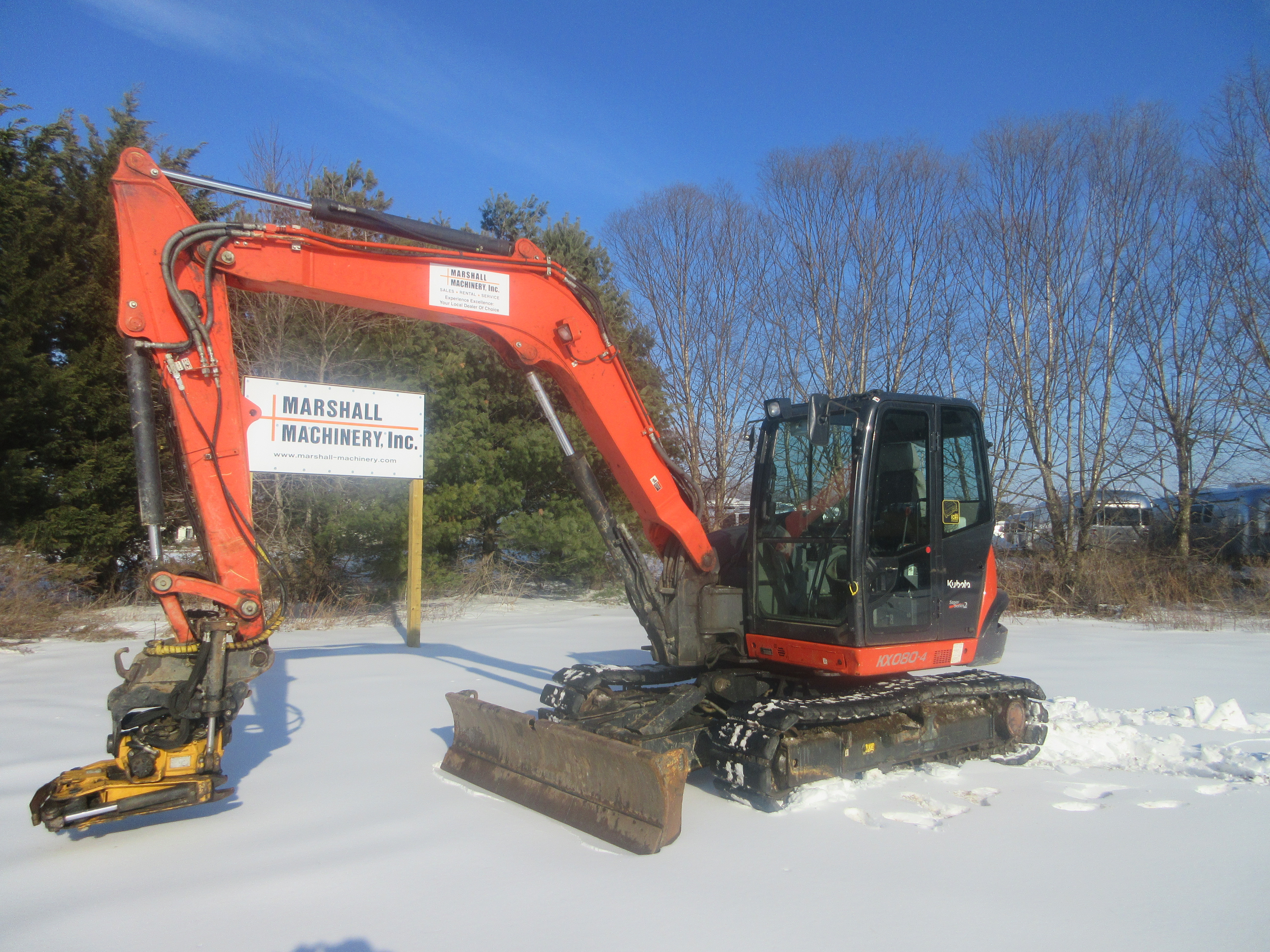 2021 Kubota KX080-4S2R3A Excavator