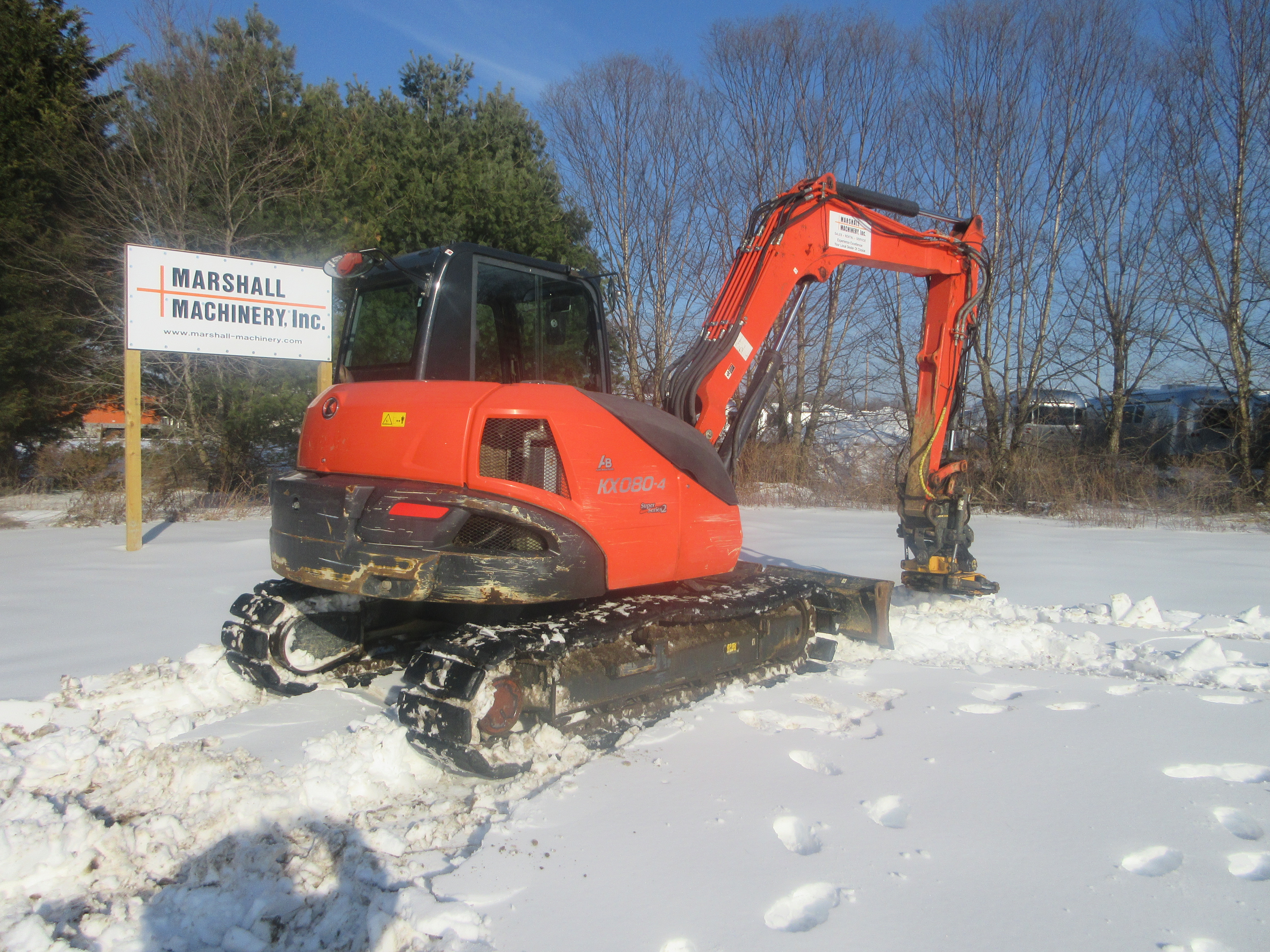 2021 Kubota KX080-4S2R3A Excavator