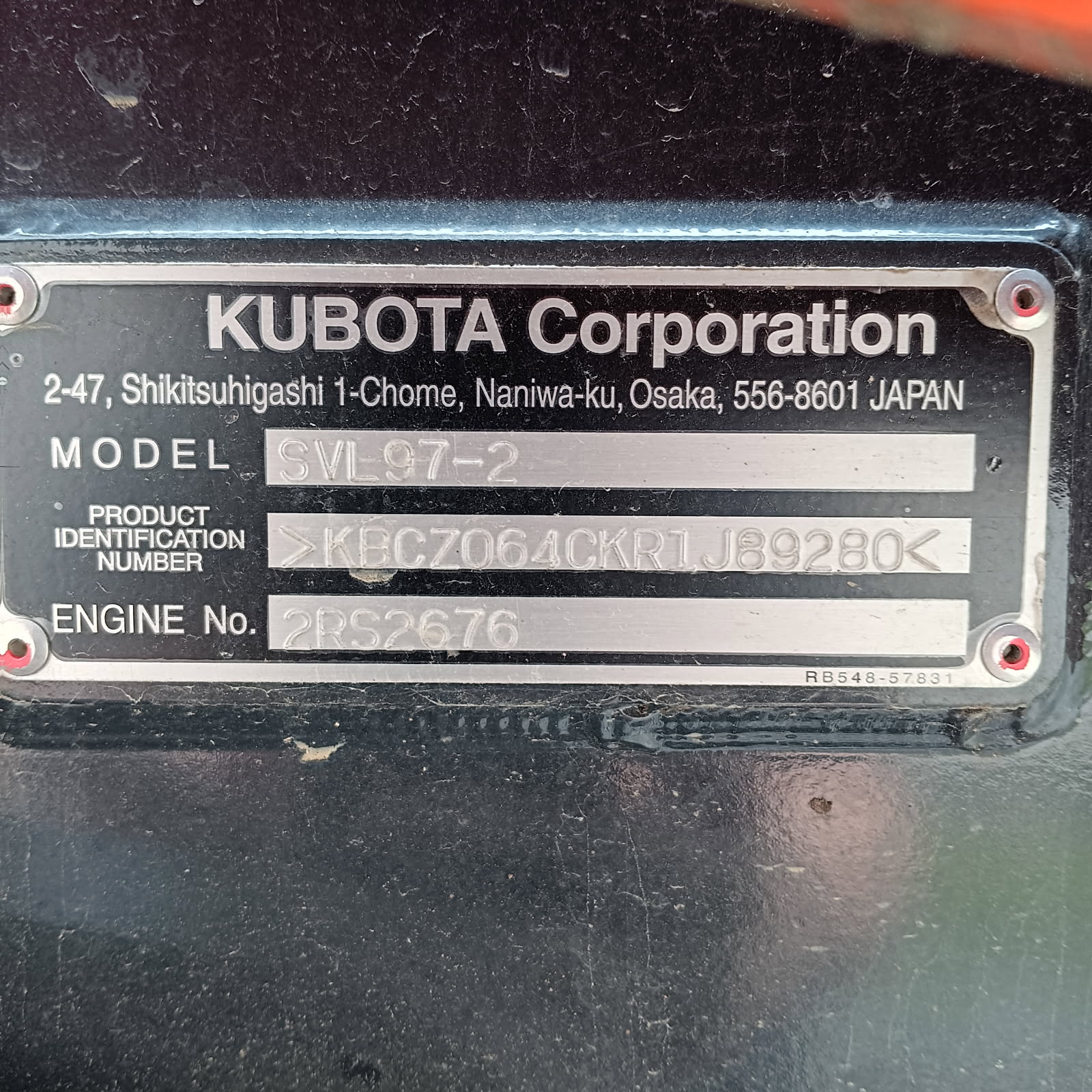 2024 Kubota SVL97-2HFCC Skid Steer Loader