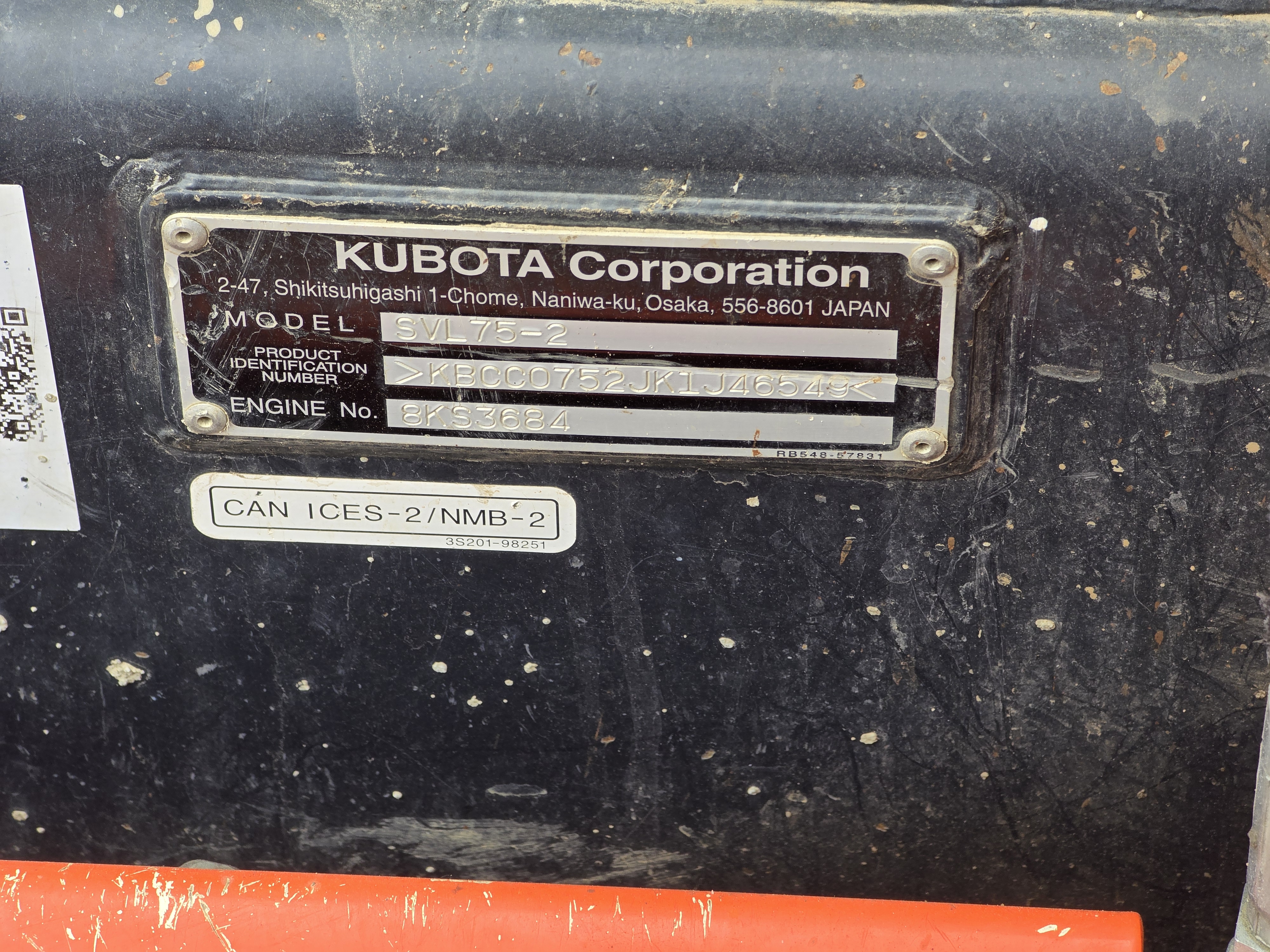 2020 Kubota SVL752HFWC Skid Steer Loader