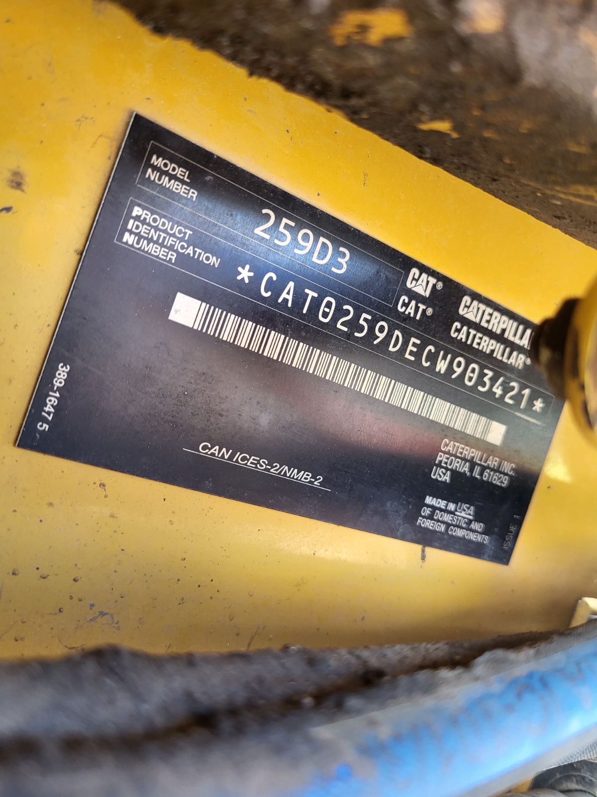 2020 Caterpillar 259D3 Skid Steer Loader