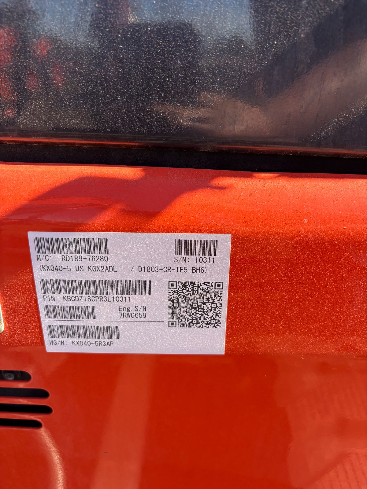 2025 Kubota KX040-5R3AP Excavator