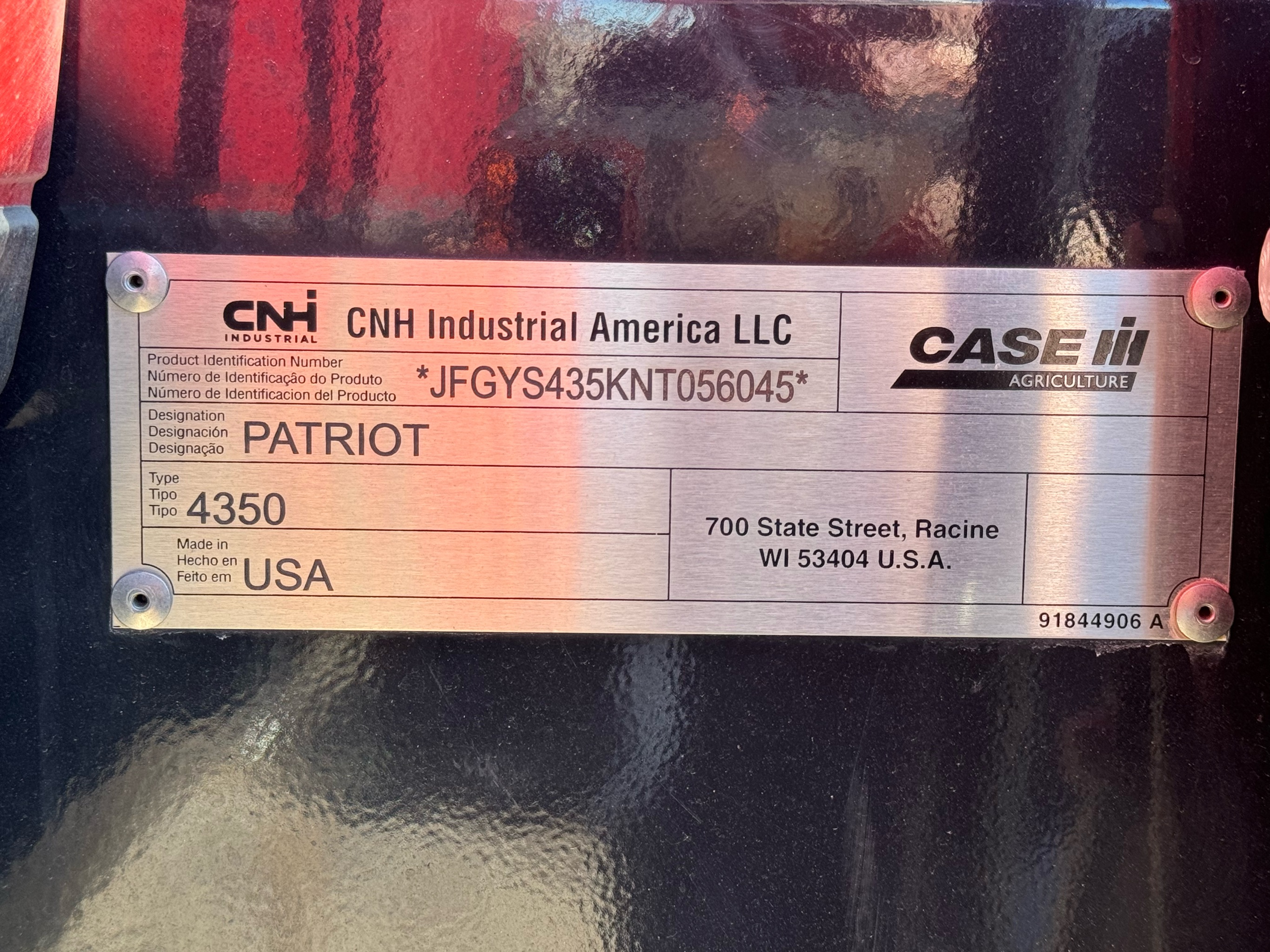 2023 Case IH PATRIOT 4350 Sprayer/High Clearance