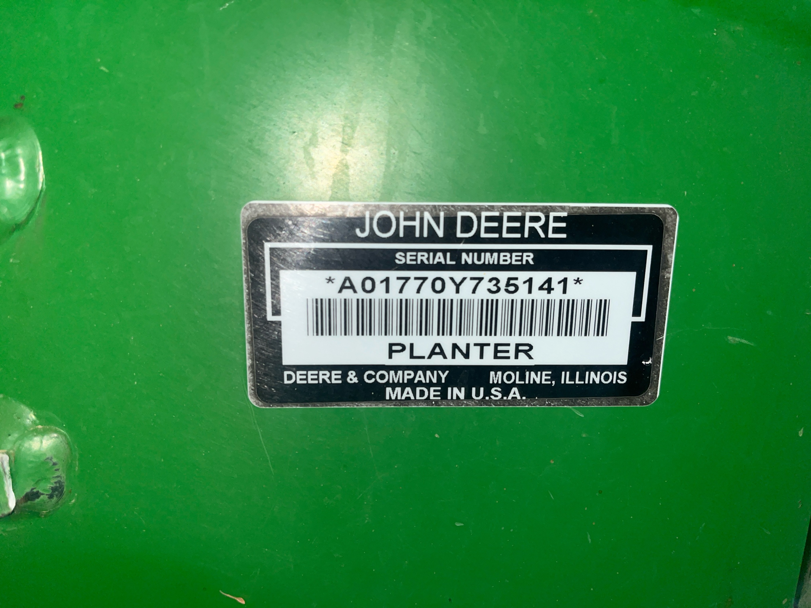 2009 John Deere 1770 Planter