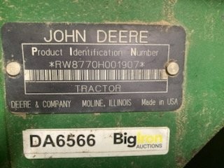 1994 John Deere 8770 Tractor