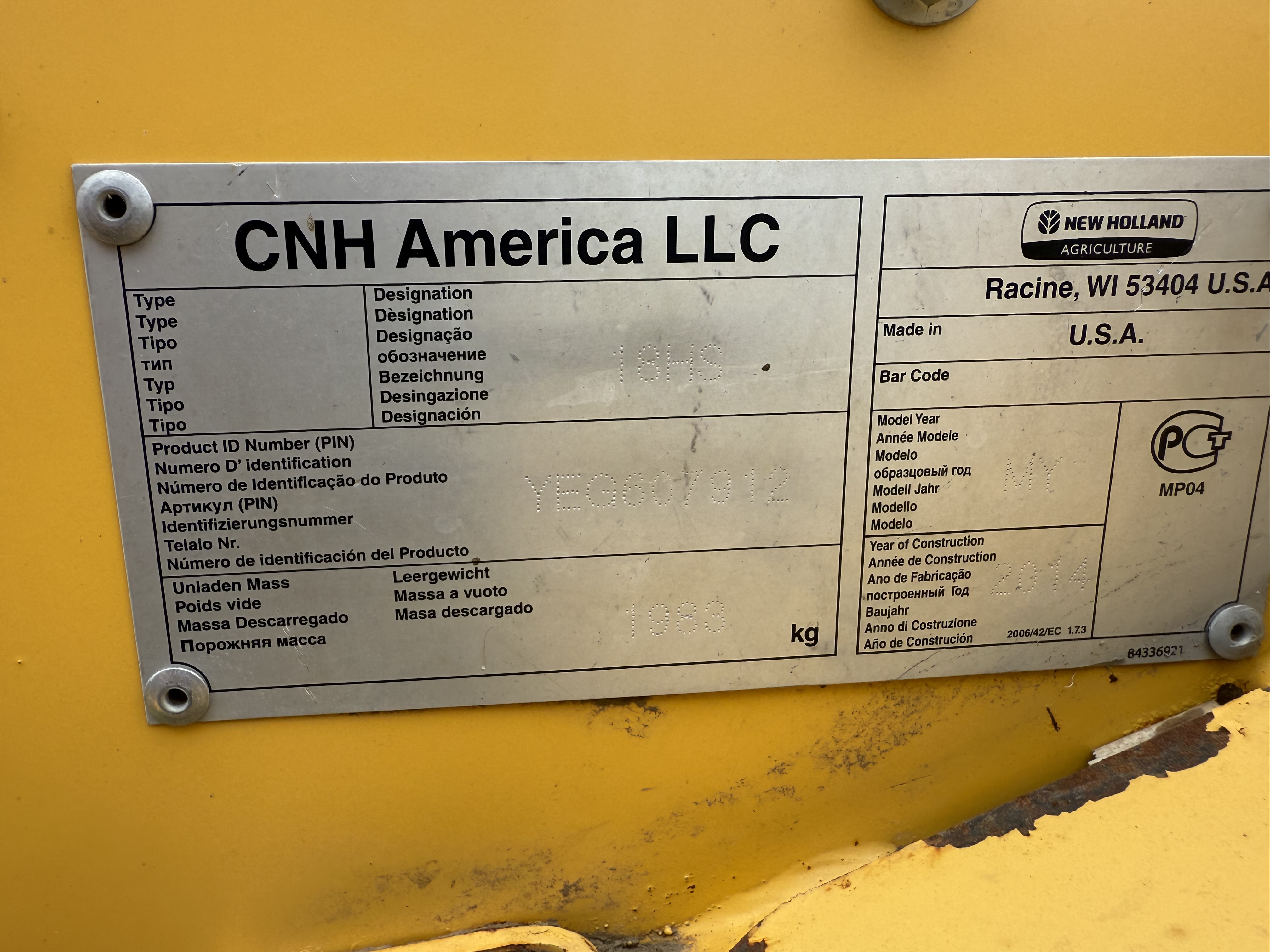 2015 New Holland SPEEDR220 Windrower