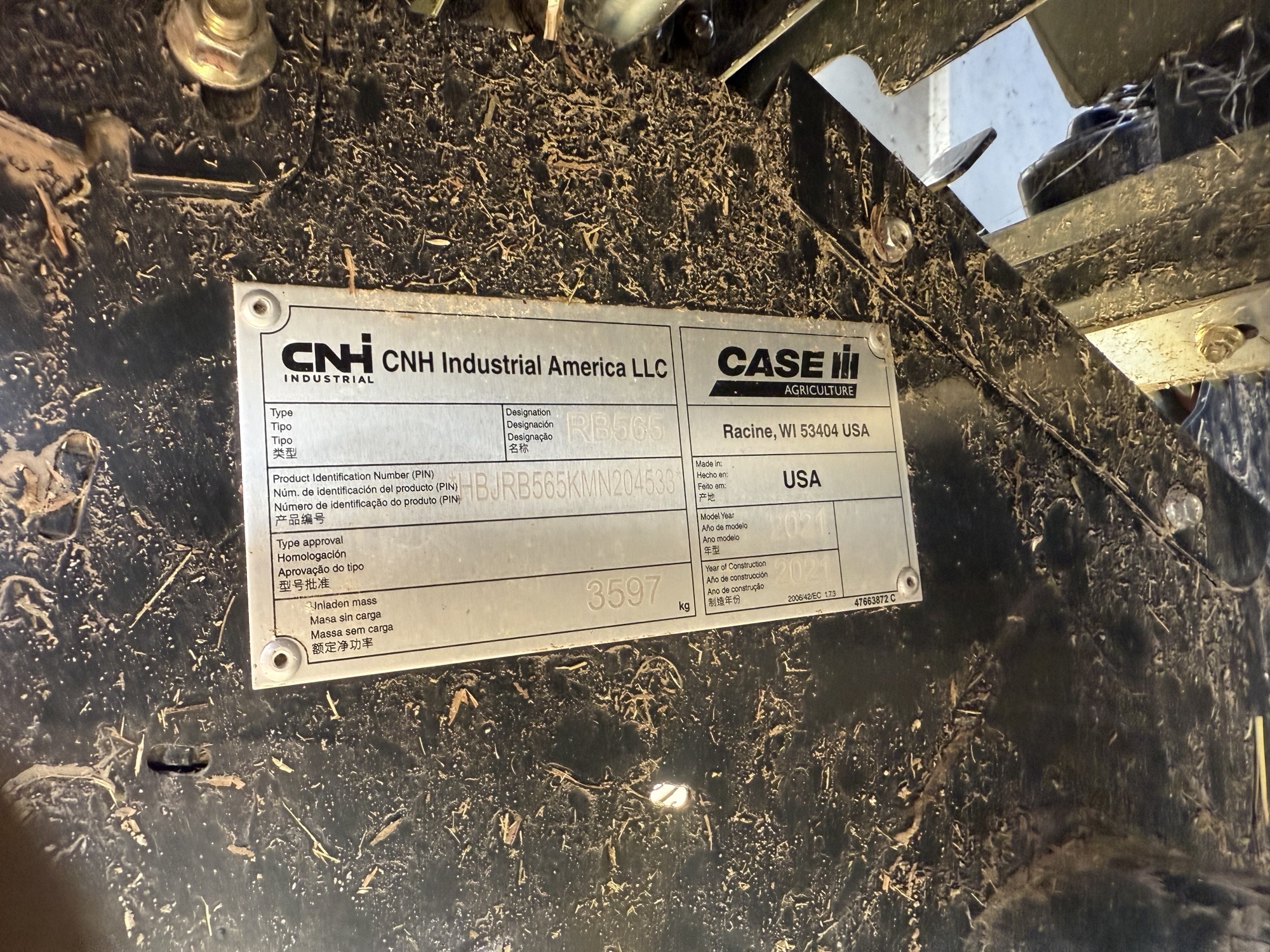 2021 Case IH RB565 Baler/Round