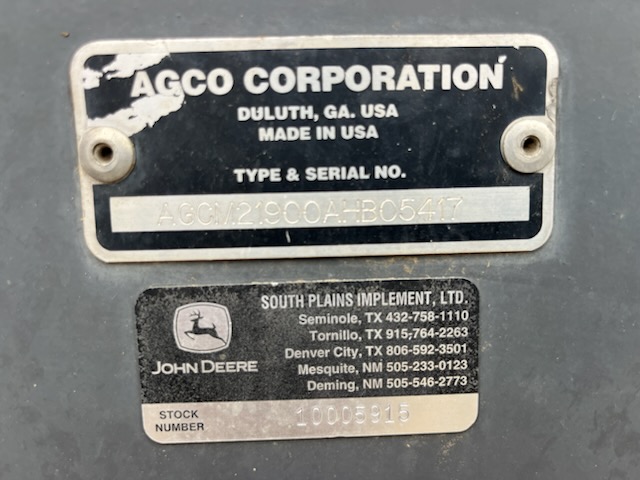 2010 Hesston 2190 Baler/Big Square